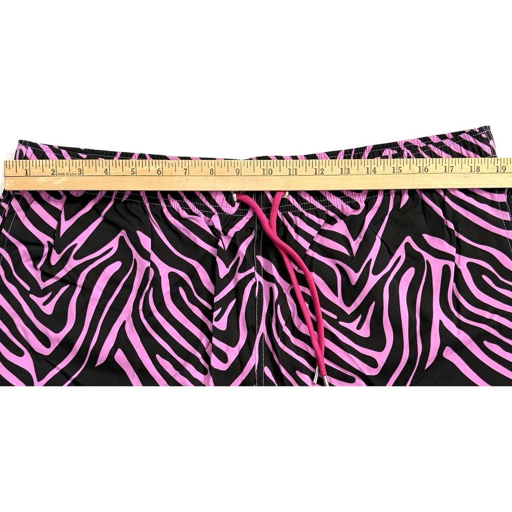 Eubi Magical Swim Shorts Men XXL Stretchy Pink Zebra Heat Reactive Color Change - Picture 12 of 15